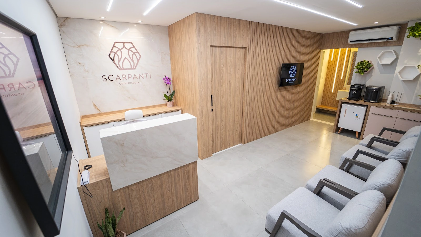 Recepção da Odonto Scarpanti